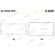 Ojniční ložisko GLYCO 01-4448 STD