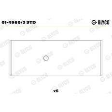 Ojniční ložisko GLYCO 01-4980/3 STD