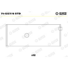 Ojniční ložisko GLYCO 71-1227/6 STD