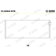 Ojniční ložisko GLYCO 71-3084 STD