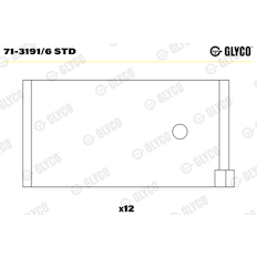Ojniční ložisko GLYCO 71-3191/6 STD