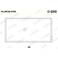 Ojniční ložisko GLYCO 71-3638 STD