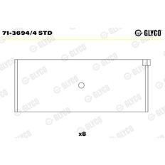 Ojniční ložisko GLYCO 71-3694/4 STD