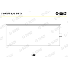 Ojniční ložisko GLYCO 71-4023/6 STD