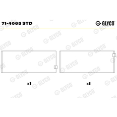 Ojniční ložisko GLYCO 71-4065 STD