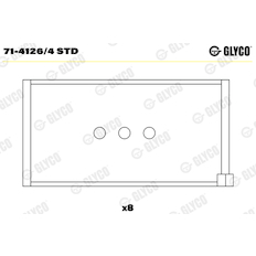 Ojniční ložisko GLYCO 71-4126/4 STD