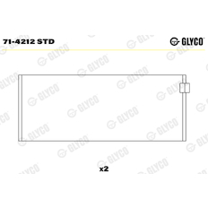 Ojniční ložisko GLYCO 71-4212 STD