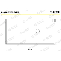 Ojniční ložisko GLYCO 71-4237/6 STD