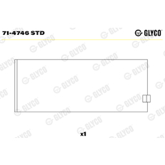 Ojniční ložisko GLYCO 71-4746 STD