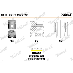 Opravná sada, píst/vložka válce NÜRAL 88-744600-00