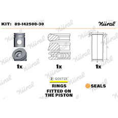 Opravná sada, píst/vložka válce NÜRAL 89-142500-30