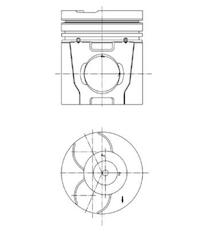 Píst KOLBENSCHMIDT 40051600