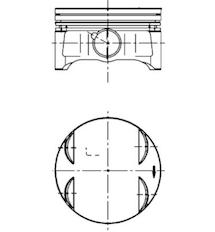 Píst KOLBENSCHMIDT 40087600