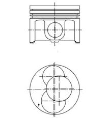 Píst KOLBENSCHMIDT 40093720