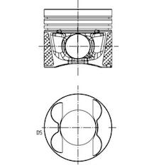 Píst KOLBENSCHMIDT 40095600