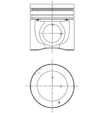 Píst KOLBENSCHMIDT 40100600