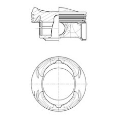 Píst KOLBENSCHMIDT 40104600