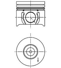 Píst KOLBENSCHMIDT 40173600