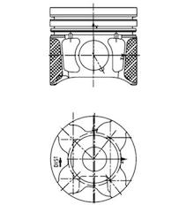 Píst KOLBENSCHMIDT 40179600