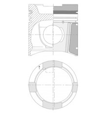 Píst KOLBENSCHMIDT 40207600