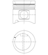 Píst KOLBENSCHMIDT 40208600