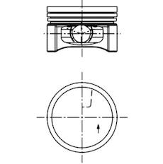 Píst KOLBENSCHMIDT 40219600