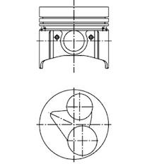 Píst KOLBENSCHMIDT 40224610