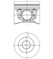 Píst KOLBENSCHMIDT 40289610