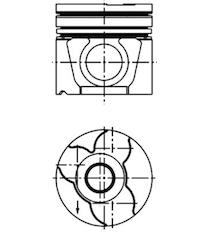 Píst KOLBENSCHMIDT 40307600