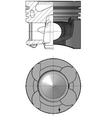 Píst KOLBENSCHMIDT 40363602