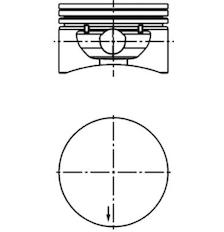 Píst KOLBENSCHMIDT 40380620
