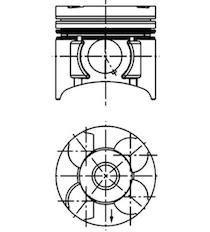 Píst KOLBENSCHMIDT 40390600