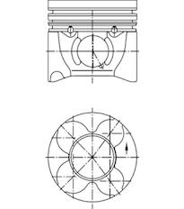 Píst KOLBENSCHMIDT 40406620