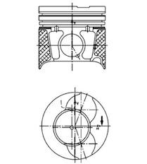 Píst KOLBENSCHMIDT 40469600