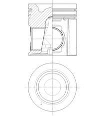 Píst KOLBENSCHMIDT 40496600