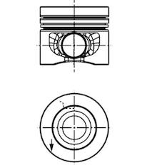 Píst KOLBENSCHMIDT 40558600