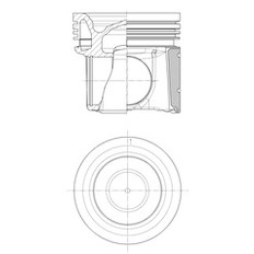 Píst KOLBENSCHMIDT 40644600
