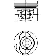 Píst KOLBENSCHMIDT 40715610