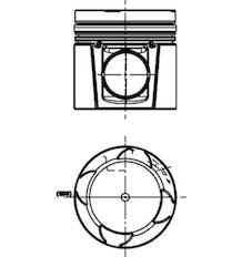 Píst KOLBENSCHMIDT 40733600