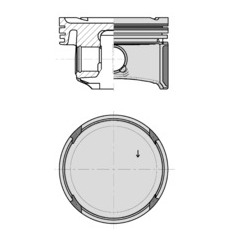 Píst KOLBENSCHMIDT 40795610