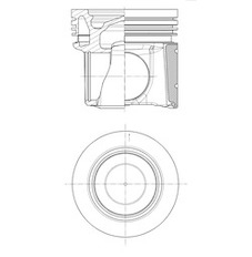 Píst KOLBENSCHMIDT 41013600