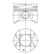 Píst KOLBENSCHMIDT 41014620