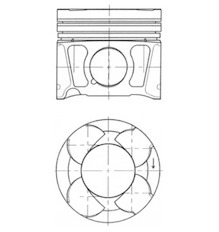 Píst KOLBENSCHMIDT 41070620