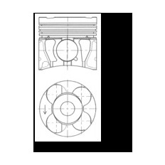 Píst KOLBENSCHMIDT 41071620