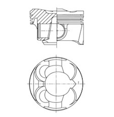 Píst KOLBENSCHMIDT 41267600