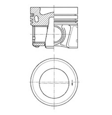 Píst KOLBENSCHMIDT 41270600