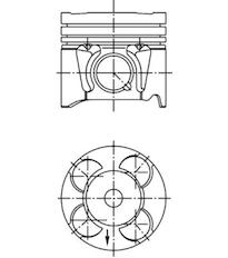 Píst KOLBENSCHMIDT 41287600