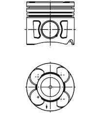 Píst KOLBENSCHMIDT 41289610