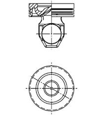 Píst KOLBENSCHMIDT 41519600