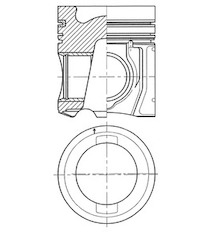 Píst KOLBENSCHMIDT 41521600